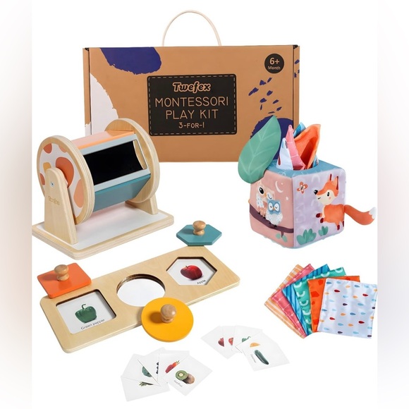 NEW IN BOX TWEFEX MONTESSORI PLAY KIT 3-FOR-1 - Picture 1 of 8